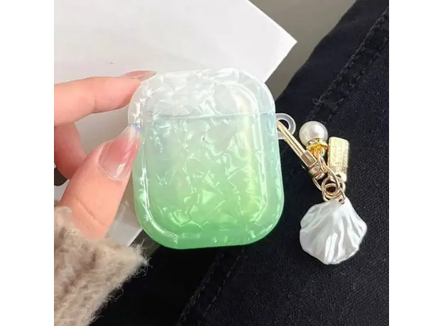 ყურსასმენის ქეისი Protective Cover For AirPods 2nd gen - Pendant/Green
