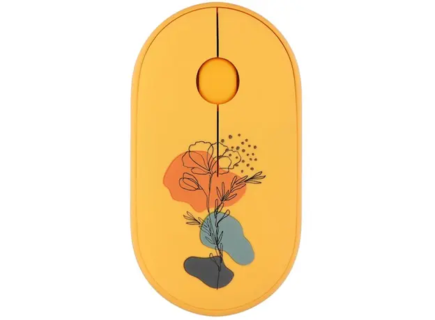 მაუსი 2E MF300 FLORA POPPY Silent WL BT, Yellow