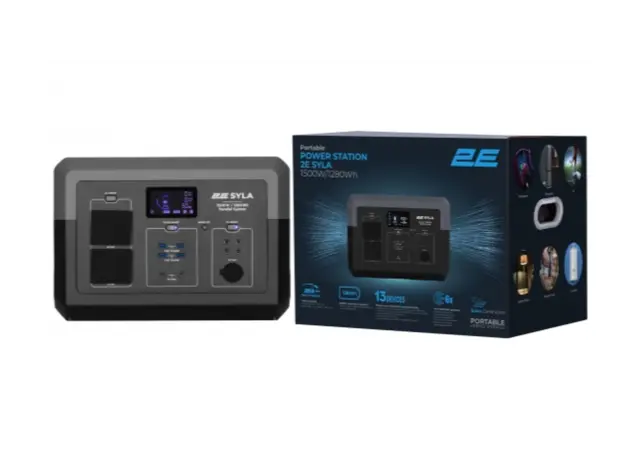 კვების წყარო 2E Portable Power Station Syla, 1500 W, 1280 Wh, WiFi/BT, Parallel System, Fast Charging, 3 image