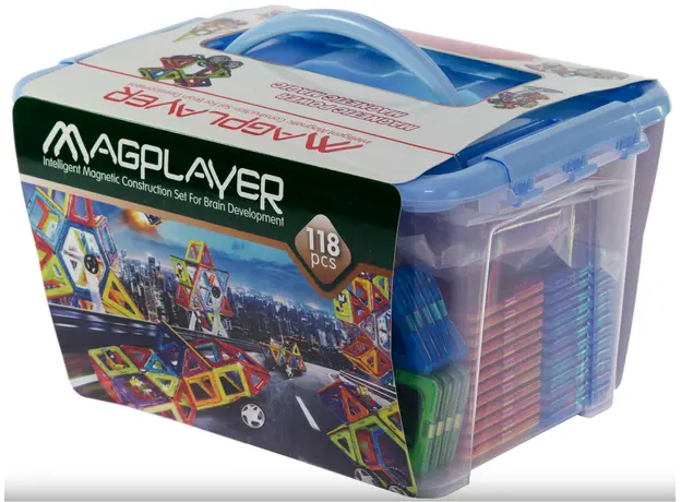 მაგნიტური კონსტრუქტორი Magplayer Designer magnetic box set 118, 3 image