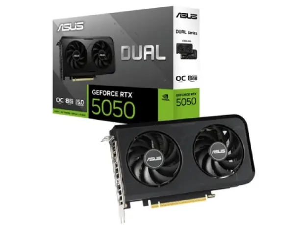 ვიდეო დაფა ASUS Graphic Card GeForce RTX 5050 8GB GDDR6 OC DUAL-RTX5050-O8G
