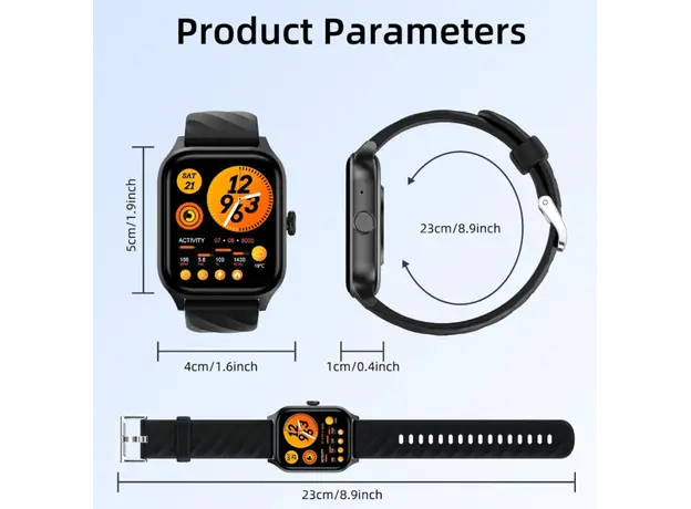 სმარტ საათი WEOFLY ACTIVE BLACK, 6 image