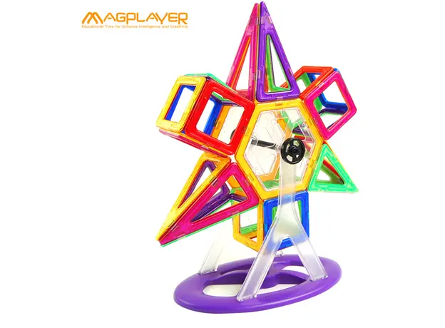 მაგნიტური კონსტრუქტორი Magplayer Designer magnetic box set 118, 7 image
