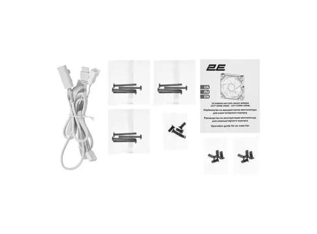 ქულერი 2E 2E-ACF120MW-ARGB, ARGB, 120mm, 2000Rpm, Cooler, White, 5 image