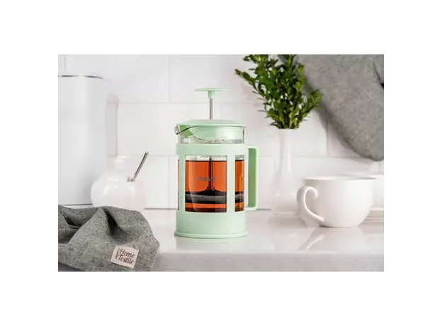 ჩაიდანი Ardesto AR1008LGB Fresh, 800ml, French Press, Light Green, 7 image