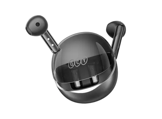 ყურსასმენი QCY Ailypods Clear Black, 4 image