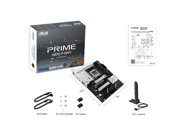 დედა დაფა Asus 90MB1IS0-M0EAY0 PRIME X870-P WIFI, AM5, DDR5, 192GB, 5 image