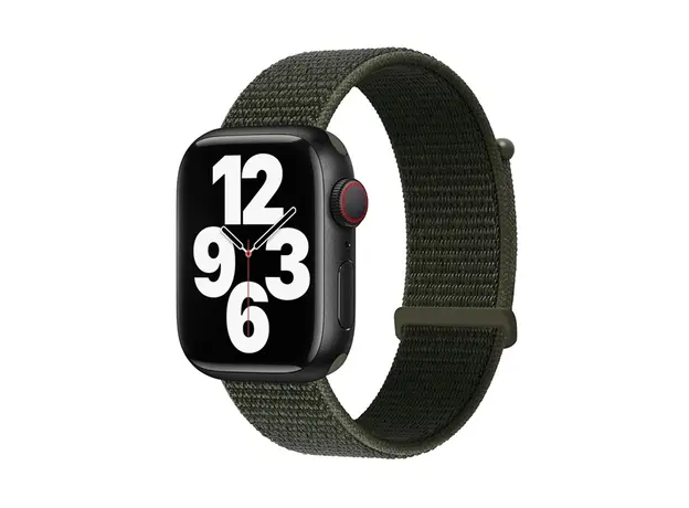 სმარტ საათის სამაჯური TVC KALEBOL Nylon Watch Band for Apple Watch Series 10 Ultra 9 8 7 SE 6 5 4 3 2 1 46mm 49mm 45mm 44mm 42mm Wrist Strap - Army Green, 2 image