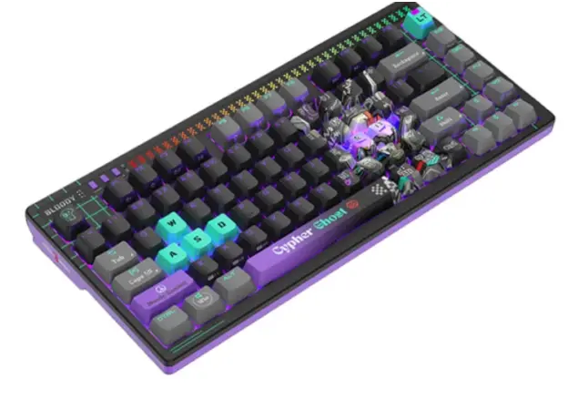 კლავიატურა A4tech Bloody AT75 Alpha Optical Switch Keyboard Cypher Ghost, 3 image