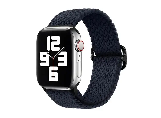 სმარტ საათის სამაჯური TVC Apple Watch Series 10 42mm / 9 8 7 41mm / SE (2023) SE (2022) SE 6 5 4 40mm / 3 2 1 38mm Watch Band Braided Nylon Strap - Charcoal, 2 image