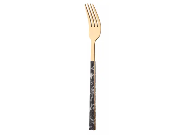 დანა ჩანგლის ნაკრები Ardesto AR1916MBS Gemini Marmo, 16pcs, Cutlery Set, Golden/Black, 4 image