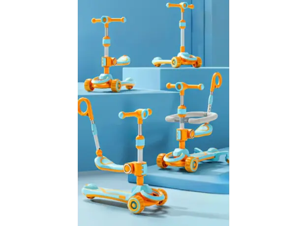 საბავშვო სკუტერი ხელის მოსაკიდით 338SKY, 5 image