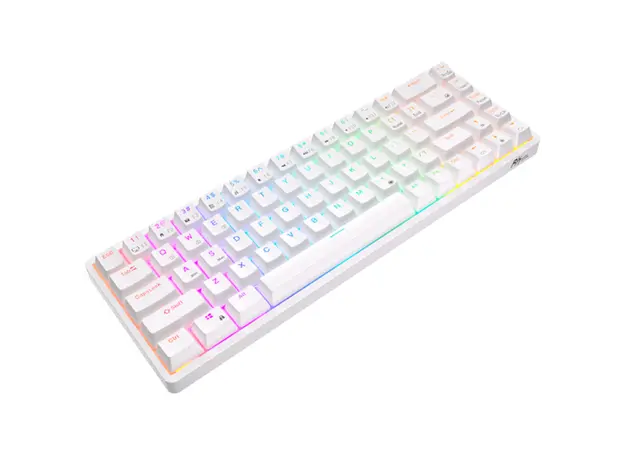 კლავიატურა Royal Kludge RK G68 RGB Mechanical Keyboard, Red switch, Hot Swappable, Wireless, USB Type-C, 2.4 GHz, Bluetooth, White, 4 image