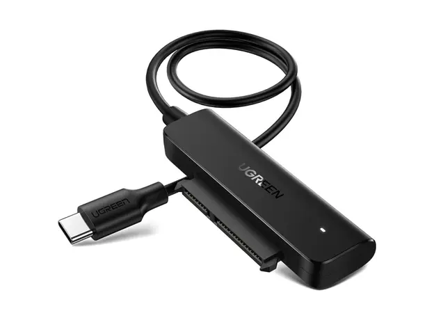 Type-C ადაპტერი UGREEN CM321 (70610), Type-C 3.0 to 2.5-Inch SATA Converter, 50cm, Black