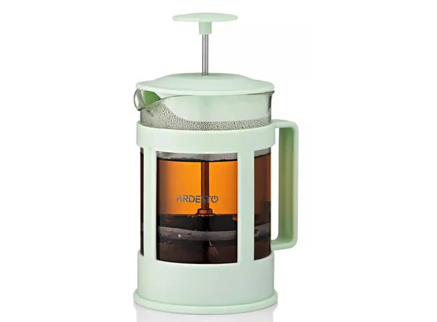 ჩაიდანი Ardesto AR1008LGB Fresh, 800ml, French Press, Light Green, 3 image