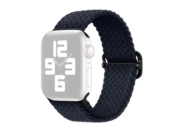 სმარტ საათის სამაჯური TVC Apple Watch Series 10 42mm / 9 8 7 41mm / SE (2023) SE (2022) SE 6 5 4 40mm / 3 2 1 38mm Watch Band Braided Nylon Strap - Charcoal, 3 image