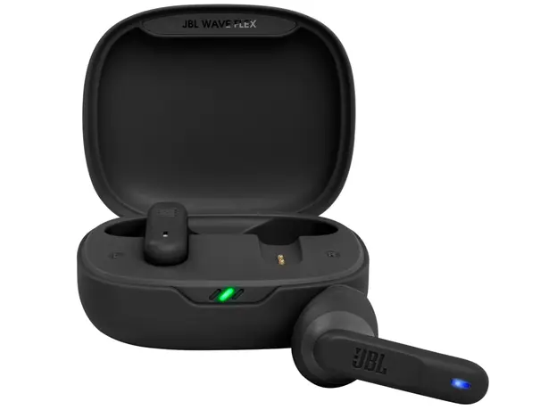 ყურსასმენი JBL WAVE FLEX TRUE WIRELESS NOISE CANCELLING EARBUDS BLACK, 2 image