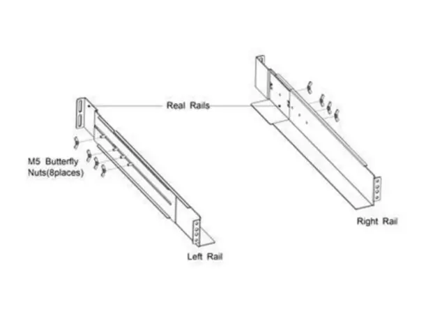 რეკის სამაგრი Rails for 1-3KVA RT, 2 image