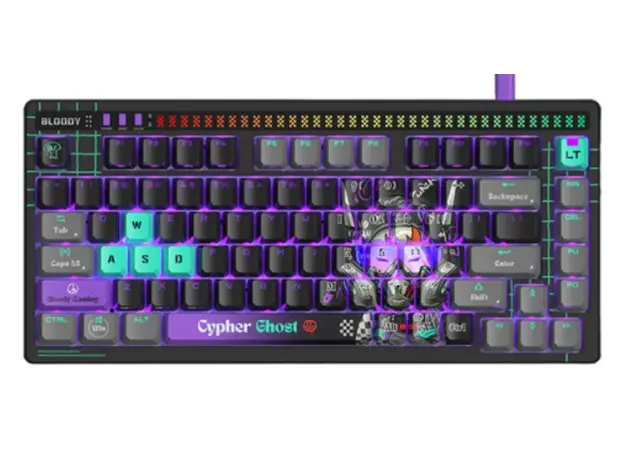 კლავიატურა A4tech Bloody AT75 Alpha Optical Switch Keyboard Cypher Ghost