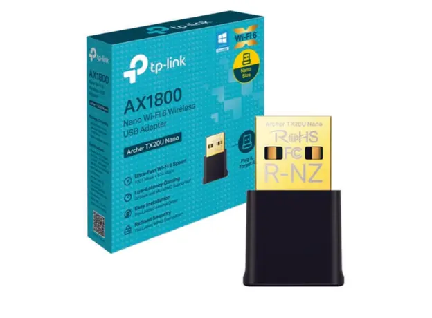 უსადენო ადაპტერი TP-Link AX1800 Nano Wi-Fi 6 Wireless USB Adapter
