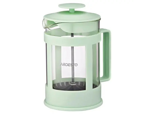 ჩაიდანი Ardesto AR1008LGB Fresh, 800ml, French Press, Light Green, 2 image