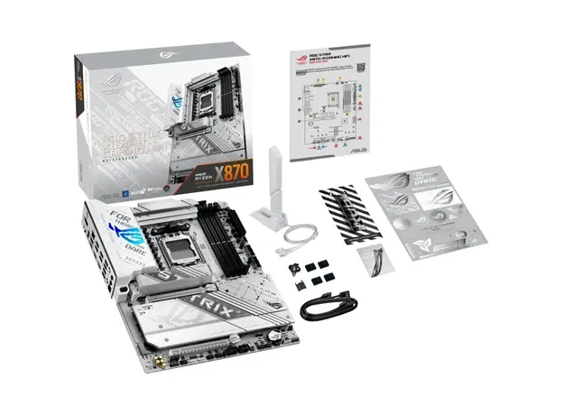 დედა დაფა ASUS Motherboard ROG STRIX X870-A GAMING WIFI sAM5 X870 4xDDR5 M.2 HDMI DP WiFi BT ATX, 3 image