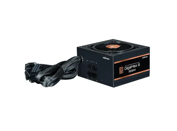 კვების ბლოკი Zalman PSU Gigamax 3  (850W), 88%, 80+ Bronze, 120mm, 1xMB 24pin(20+4), 2xCPU (8pin(4+4)+8pin), 3xMolex, 6xSATA, 4xPCIe 8pin(6+2), 1x12VHPWR, Semi Modular, 4 image