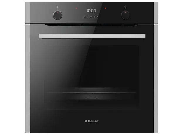 ჩასაშენებელი ღუმელი Hansa electrical, 77L, A+, display, convection, black, 4 image