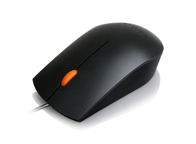 მაუსი Lenovo 300 USB Wired Mouse Black - GX30M39704, 3 image