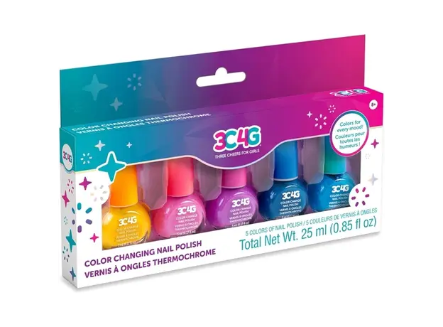 ფრჩხილების ლაქის ნაკრები Make It Real 10013MR 3C4G, Color Changing Nail Polish