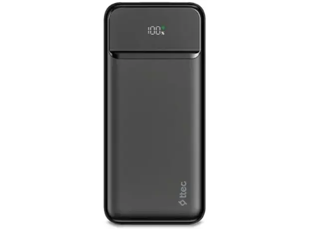 პორტატული დამტენი TTEC RECHARGER LCD 10.000MAH PD 20W POWERBANK BLACK 2BB233S