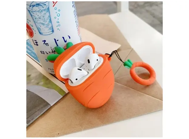 ყურსასმენის ქეისი Silicone Case for AirPods 2nd gen - Carrot, 3 image