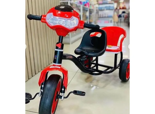 საბავშვო სამთვალა პედლებიანი ველოსიპედი 606RED, 4 image