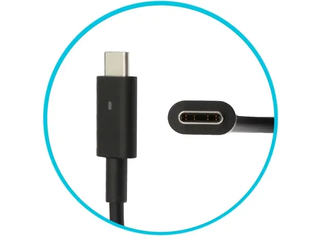 ნოუთბუქის დამტენი Dell 452-BDUJ, 90W, USB-C, Power Adapter, Black, 5 image
