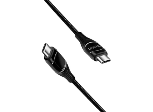 კაბელი Logilink CU0181 USB Type-C 240W PD Fast Charging Cable With E-Mark & Display 1m, 4 image