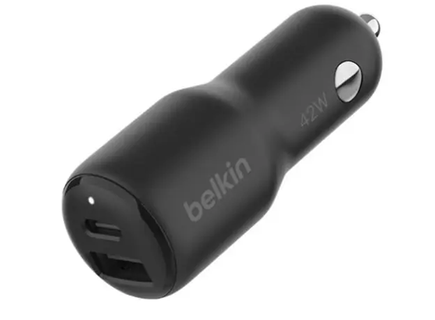 მანქანის დამტენი Belkin Car Charger 42W USB-A/USB-C PD PPS, black, 3 image