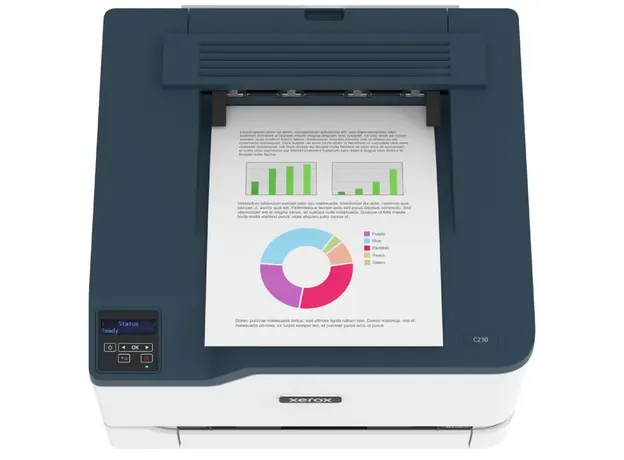 პრინტერი Xerox C230V_DNI, A4, USB, LAN, WiFi, Printer, White, 2 image