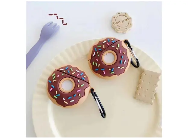 ყურსასმენის ქეისი Silicone Case for AirPods 2nd gen - Donuts, 3 image