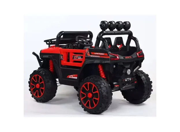 ბავშვის ელექტრო მანქანა V5588 კაუჩუკის საბურავებით,ტყავის სკამით, 4 image