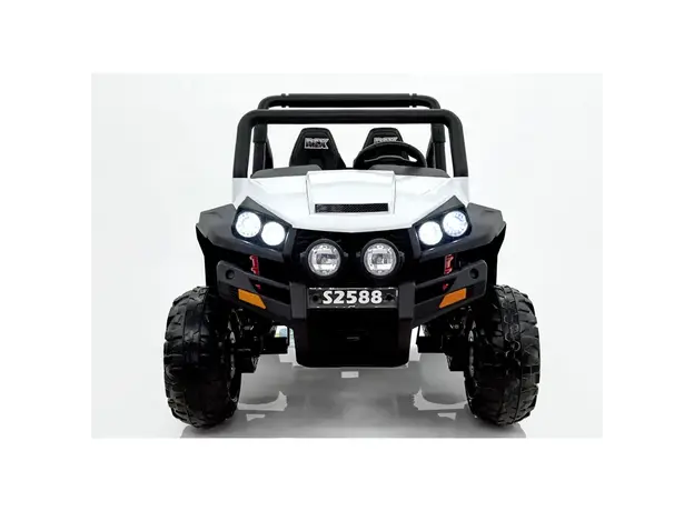 ბავშვის ელექტრო მანქანა S2588-W ტყავის სავარძლით და კაუჩუკის საბურავებით, 4 image