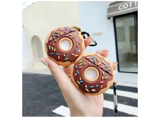ყურსასმენის ქეისი Silicone Case for AirPods 2nd gen - Donuts, 5 image