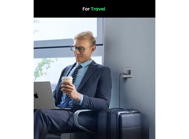 მობილურის დამტენი UGREEN X503 (35041) NExode Air, 30W, Type-C, GaNInfinity Fast Charger, Grey, 4 image