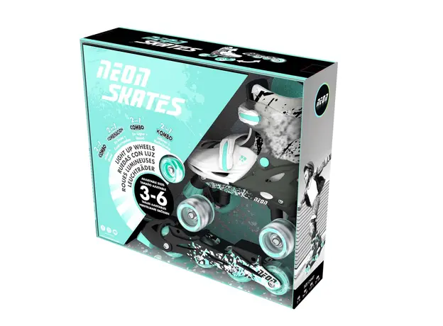 როლიკები Neon Scates Combo, size 30-33, grey-teal, 7 image