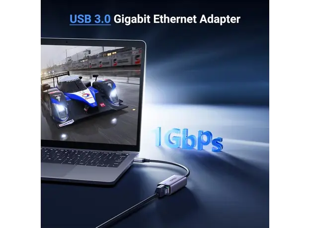 ადაპტერი UGREEN CM209 (50922), USB 3.0 to RJ45 Ethernet Adapter, Space Gray, 7 image