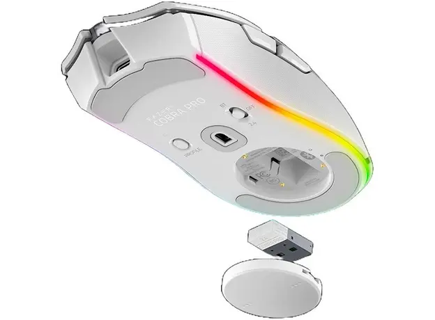 Razer Mouse Cobra Pro, RGB, USB-A/WL/BT, white, 5 image