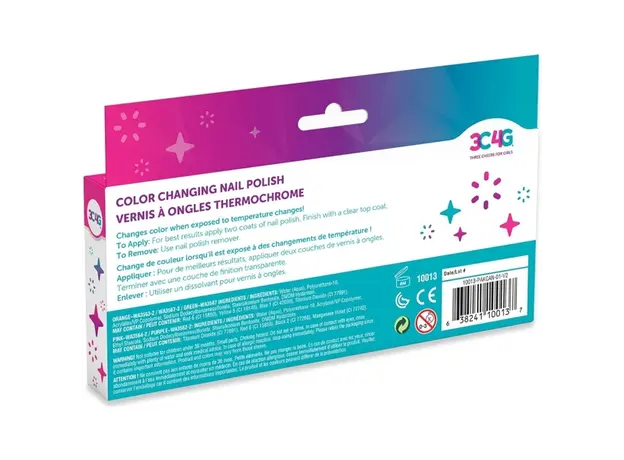 ფრჩხილების ლაქის ნაკრები Make It Real 10013MR 3C4G, Color Changing Nail Polish, 5 image