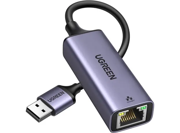 ადაპტერი UGREEN CM209 (50922), USB 3.0 to RJ45 Ethernet Adapter, Space Gray, 2 image