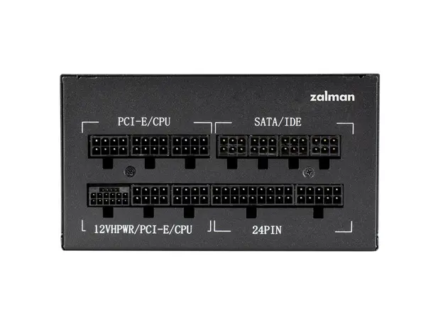 კვების ბლოკი Zalman Power supply Teramax 2 (750W) >90%, 80+ Gold, 120mm, 1xMB 18pin+10pin, 2xCPU 8pin(4+4), 3xMolex, 8xSATA, 3xPCIe 8pin(6+2), 1х12VHPWR, Fully Modular, 3 image