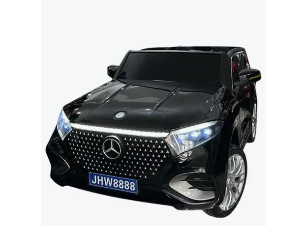 ბავშვის ელექტრო მანქანა mercedes-benz JHW-8888-BLACK, ტყავის სავარძლით, 2 image