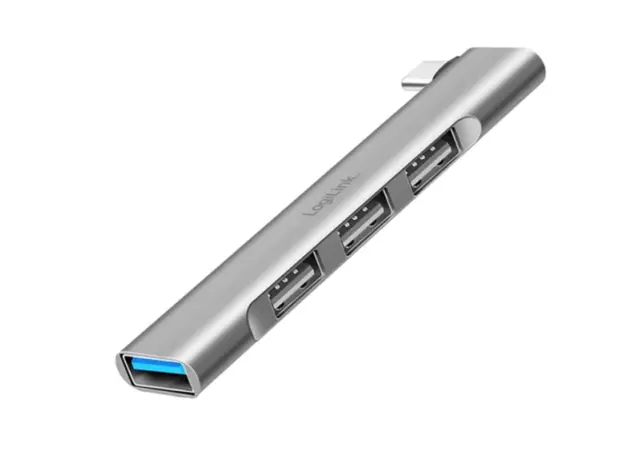 USB ჰაბი Logilink UA0437 Ultraslim 4-port USB-C hub 18W Aluminum, 2 image
